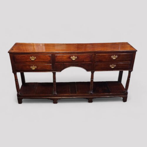 19thc oak pot board dresser