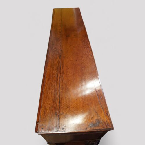 19thc oak pot board dresser top