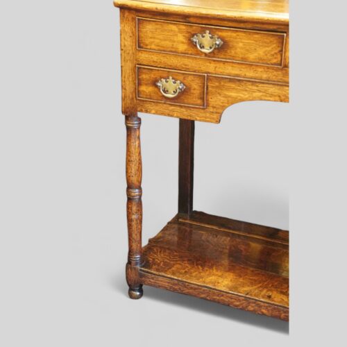 Antique oak South Wales pot board dresser corner