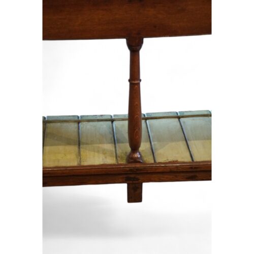 Antique oak painted pot board dresser base centre leg
