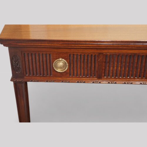 Edwardian Adam style hall table detail leg