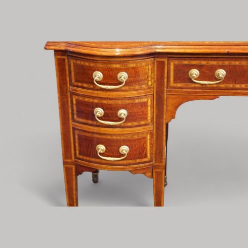 Edwardian inlaid ladies desk detail