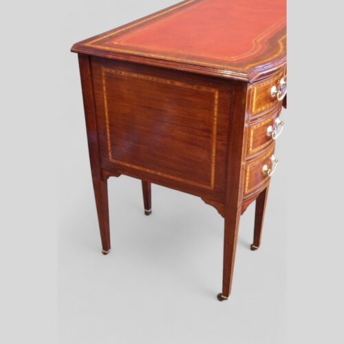 Edwardian inlaid ladies desk side