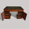 Georgian mahogany partners desk doors open