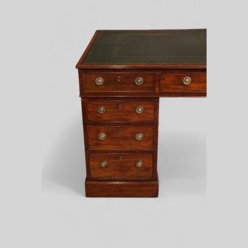 Georgian mahogany partners desk pedestal
