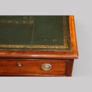 Georgian mahogany partners desk top corner