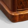 Pair of Victorian burr walnut bedside chests plinth detail