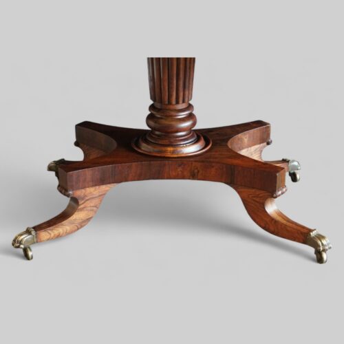 Regency rosewood breakfast table base