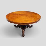 Victorian walnut circular dining table