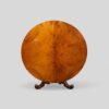 Victorian walnut circular dining table tilted