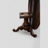 Victorian walnut circular dining table top up