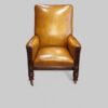 William IV mahogany library chair