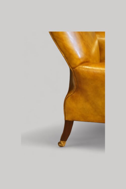 William IV mahogany library chair back shape