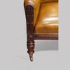 William IV mahogany library chair leg
