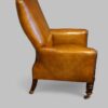 William IV mahogany library chair side