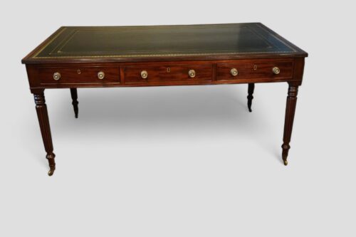 19thc mahogany partners writing table