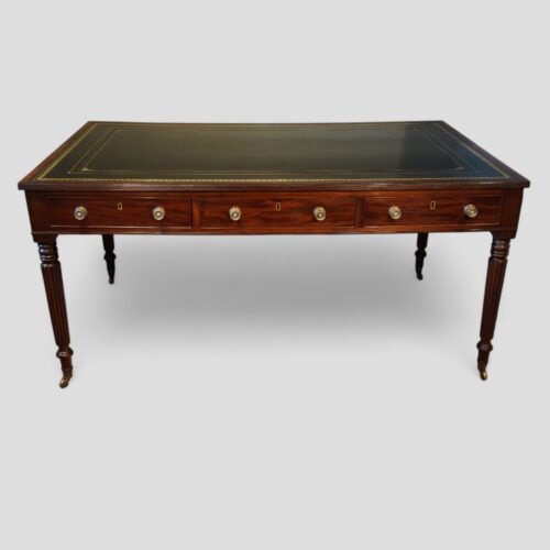 19thc. mahogany partners writing table