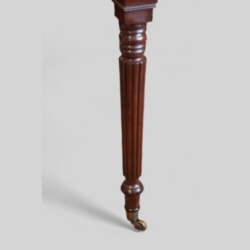 19thc. mahogany partners writing table leg