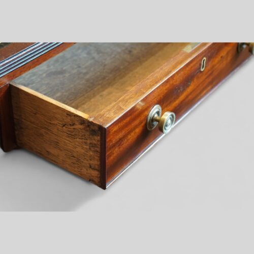 19thc. partners writing table drawer lining