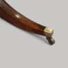 Oval mahogany cross banded dining table leg
