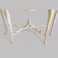 Pair of French console tables stretchers