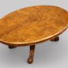 Victorian burr walnut coffee table angle