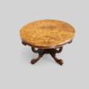 Victorian inlaid walnut basket base table end