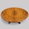 Victorian inlaid walnut basket base table top