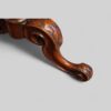 Victorian inlaid walnut sewing table leg