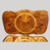 Victorian inlaid walnut sewing table lid