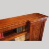 William IV mahogany breakfront bookcase top angle