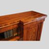 William IV mahogany breakfront bookcase top door