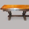 16 seat oak refectory drawleaf apron