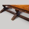 16 seat oak refectory drawleaf base extra detail