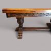16 seat oak refectory drawleaf carved toes