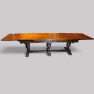 16 seat oak refectory draw leaf