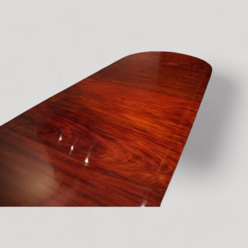 Antique 3 pillar dining table end of top