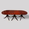 Antique 3 pillar dining table without leaves
