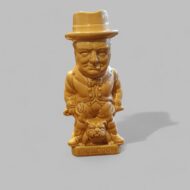 Churchill Bulldogs Burleigh ware toby jug