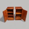 Pair Edwardian inlaid bedside cabinets interiors