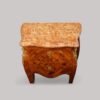 Pair of French inlaid bedside chests marble top