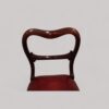 Set of 8 mahogany George IV chairs back detail