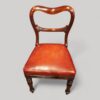 Set of 8 mahogany George IV chairs detail chair