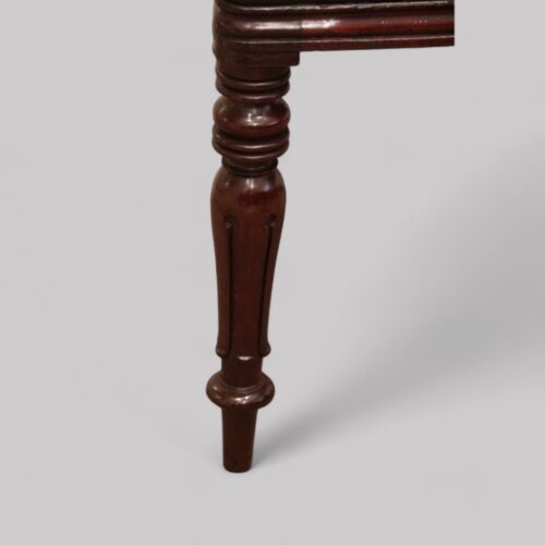 Set of 8 mahogany George IV chairs leg