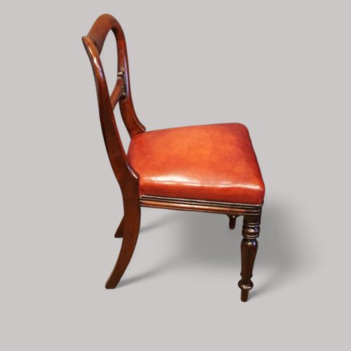 Set of 8 mahogany George IV chairs side