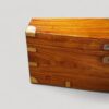 Victorian camphorwood campaign trunk corner