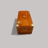 Victorian camphorwood campaign trunk end view