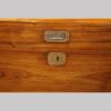 Victorian camphorwood campaign trunk lock plate