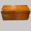 Victorian camphorwood campaign trunk rear