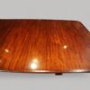 Antique mahogany extending dining table flecking in timber